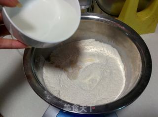 【快手蜜豆包】——不需要揉面的面包的做法步骤:3