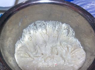 【快手蜜豆包】——不需要揉面的面包的做法步骤:7