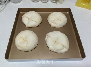 【快手蜜豆包】——不需要揉面的面包的做法步骤:14