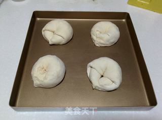 【快手蜜豆包】——不需要揉面的面包的做法步骤:13