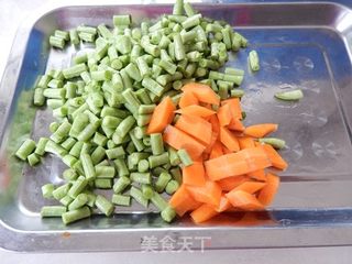 豆角拌鸭珍的做法步骤:3