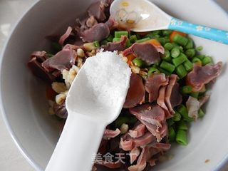 豆角拌鸭珍的做法步骤:12