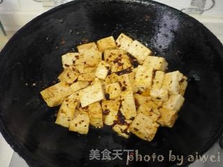 虾酱炒豆腐的做法步骤:8