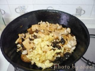虾酱炒豆腐的做法步骤:10