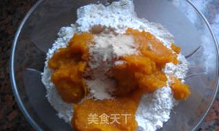 南瓜蜜豆包的做法步骤:3