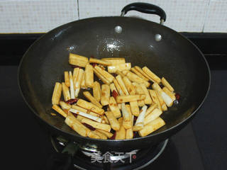 茭白炒肉片的做法步骤：5