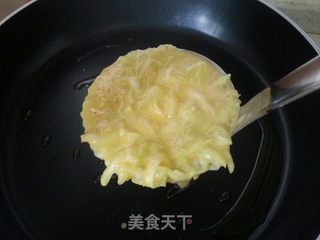 葫芦丝鸡蛋饼的做法步骤:9