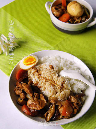 香菇鸡肉饭的做法步骤:13