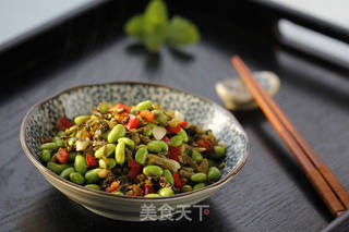 雪菜毛豆米的做法步骤:8