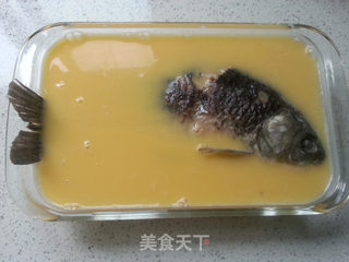 鲫鱼蒸蛋羹的做法步骤:18