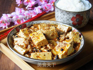 肉丁麻婆豆腐的做法步骤:11