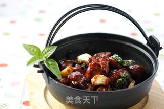 台式三杯鸡的做法步骤:10