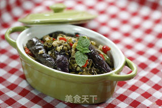 雪菜肉末茄子的做法步骤:9