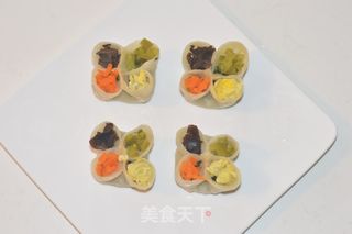 蒸四喜饺子的做法步骤：10