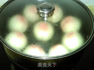 豆沙枣泥寿桃的做法步骤:13