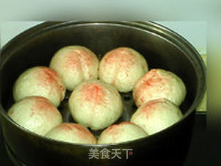 豆沙枣泥寿桃的做法步骤:15