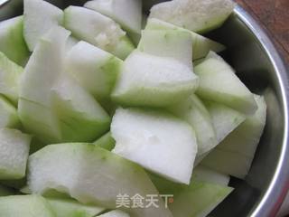 简单小菜---贴骨肉炖冬瓜的做法步骤：1