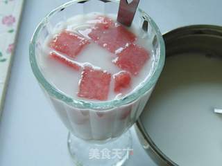 西瓜椰浆西米露的做法步骤:11