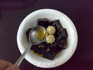 桂花圆子龟苓膏的做法步骤：6
