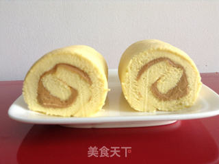 周末下午点心----------花生酱蛋糕卷的做法步骤:11