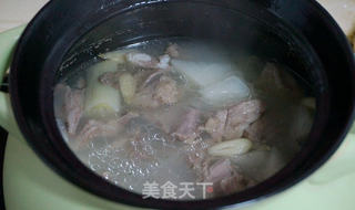 白萝卜羊肉汤的做法步骤:9