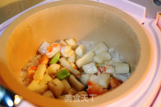 香喷喷的虾仁山药米饭的做法步骤:5