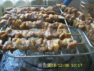 微波炉烤羊肉串的做法步骤:6