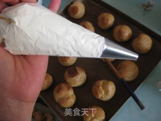 雪顶泡芙的做法步骤:15