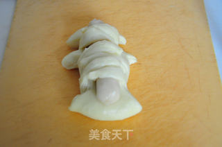 纯手工圣诞香肠面包的做法步骤:12