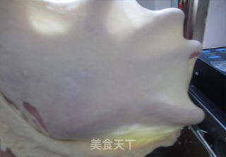 蓝莓果酱牛奶排包的做法步骤:6