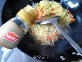 醋溜土豆丝的做法步骤:8