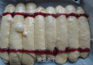 蓝莓果酱牛奶排包的做法步骤:13