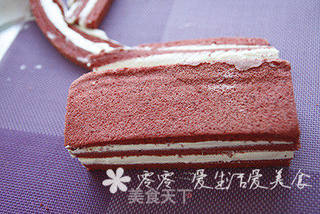 红丝绒奶油夹心蛋糕的做法步骤:14