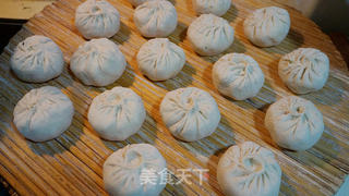 苋菜猪肉大包子的做法步骤:13