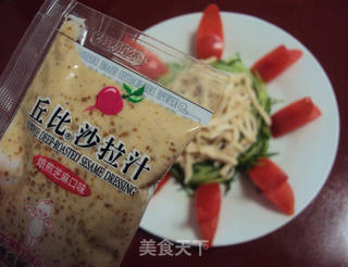 【丘比系列产品试用报告】——鸡丝沙拉的做法步骤:11