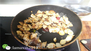 玉子豆腐烩香菇的做法步骤:6