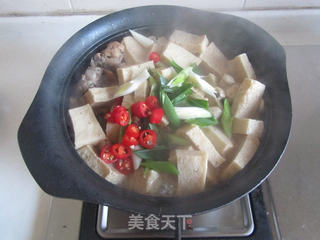 鸡肉口蘑豆腐的做法步骤:9