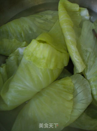 马蹄包菜卷的做法步骤：3