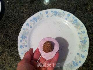 核桃芝麻紫薯汤圆的做法步骤:9