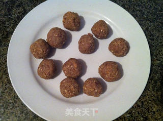 核桃芝麻紫薯汤圆的做法步骤:6