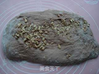 可可香蕉核桃吐司的做法步骤:7