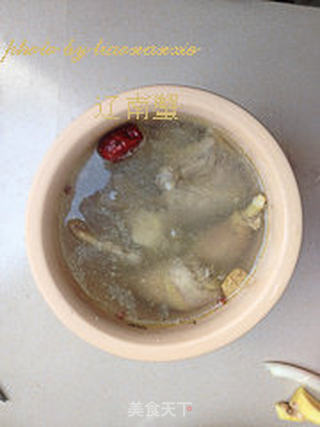 土鸡海参汤的做法步骤:4