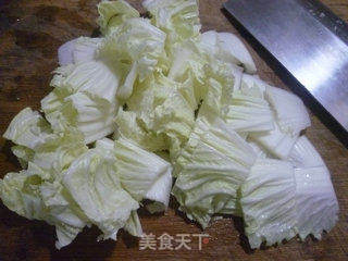咸肉白菜煮年糕的做法步骤：2