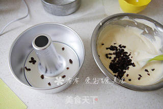 葡萄干酸奶戚风的做法步骤:9