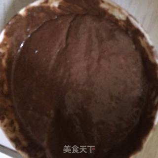 烘焙新手易上手的巧克力分蛋海绵蛋糕的做法步骤:8