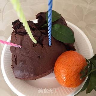 烘焙新手易上手的巧克力分蛋海绵蛋糕的做法步骤:11