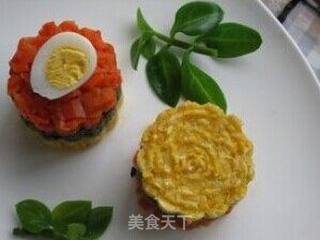 三色塔沙拉的做法步骤:6
