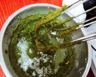 卡通抹茶饼干——清新和美味并存的做法步骤:2