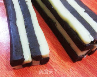 棋格饼干——黑白配的双重美味的做法步骤:7