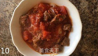 番茄牛肉面的做法步骤:10